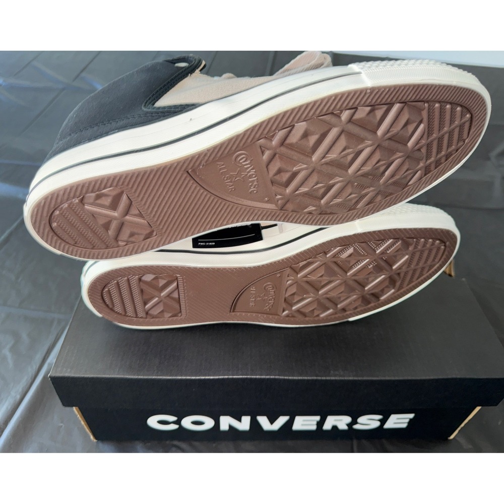 Converse Chuck Taylor All Star High Street Mid Shoe Tan/Black/White Unisex‎ - Picture 6 of 9